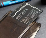The Pocket Engineer Wallet Ruler & Unit Conversion Card