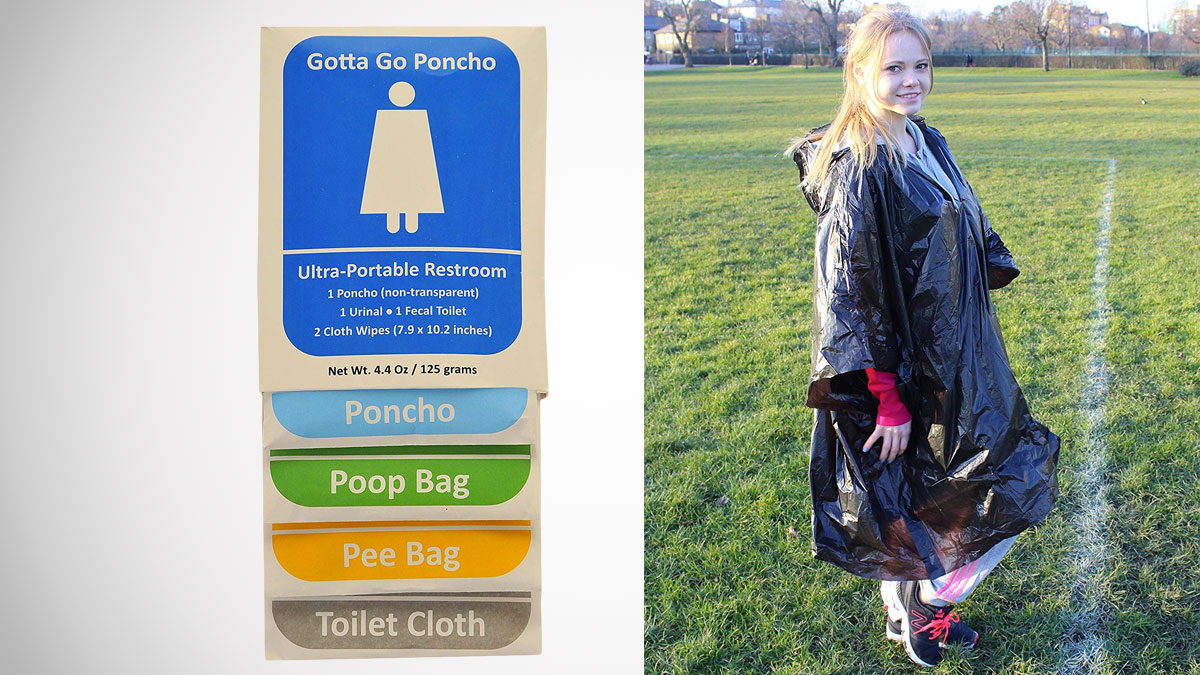 Gotta Go Poncho - Disposable Poncho Toilet Gotta Go Poncho - Disposable Poncho Toilet