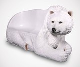 Polar Bear Garden Bench