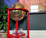 Disco Ball Bar Cart