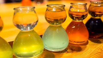 Quaffer Double Bubble Layered Shot Glass Quaffer Double Bubble Layered Shot Glass