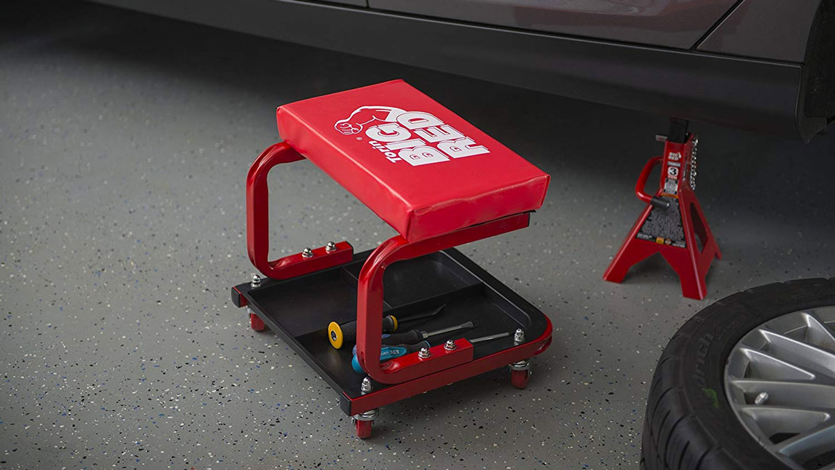 Big Red Rolling Creeper Garage/Shop Seat