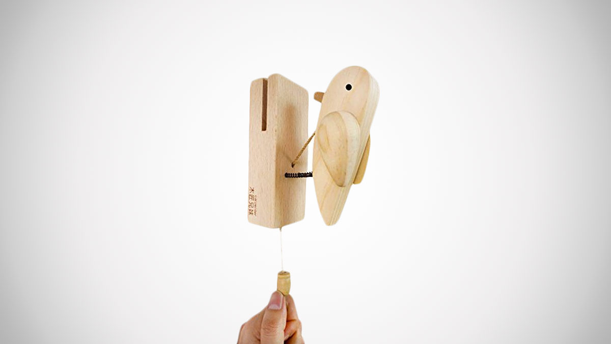 Woodpecker Door Knocker with Pull Cord Woodpecker Door Knocker with Pull Cord