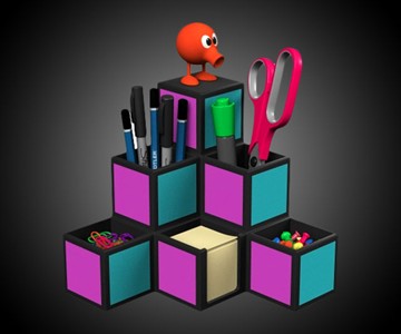 Q*Bert Desk Organizer Q*Bert Desk Organizer