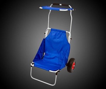 Folding Beach Chair & Roller Cart Folding Beach Chair & Roller Cart