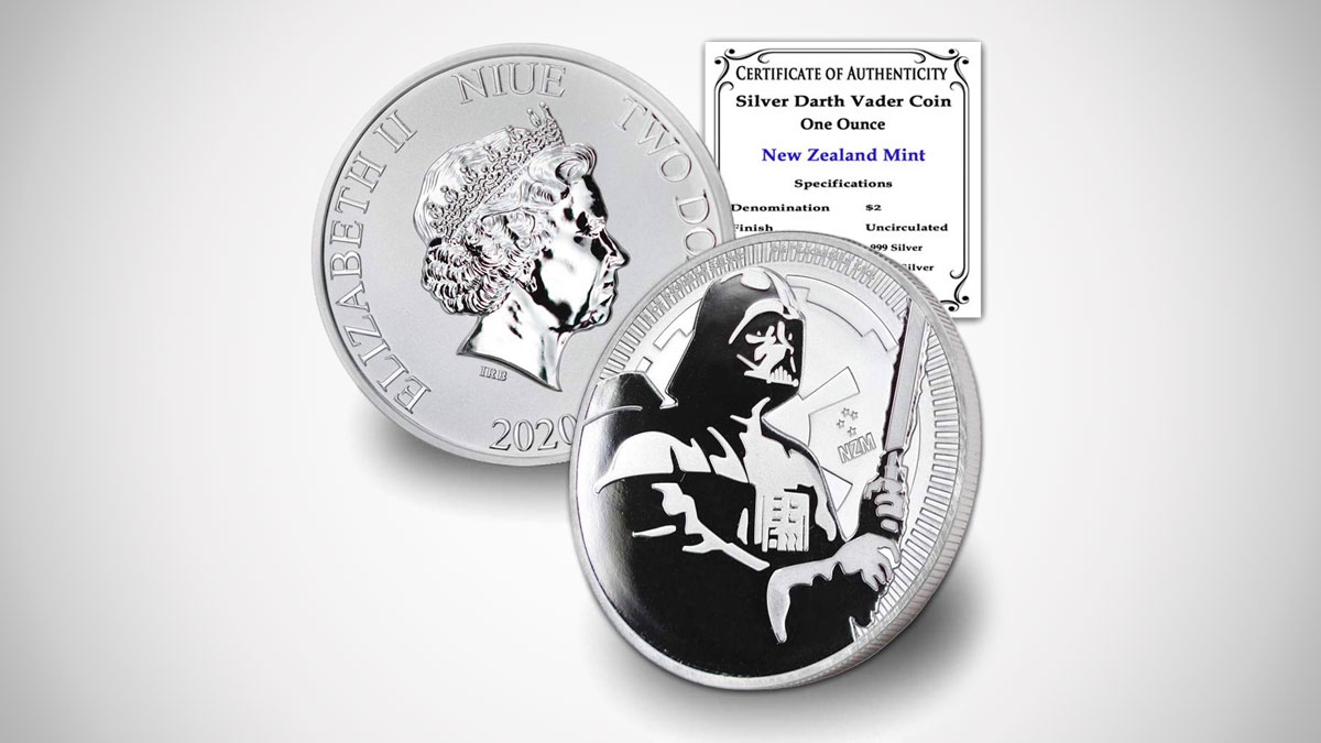 Star Wars Darth Vader 1oz Silver Coin Star Wars Darth Vader 1oz Silver Coin