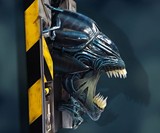 Life-Size Alien Queen Wall Sculpture