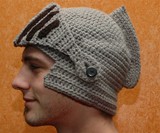 Crocheted Knight's Helmet
