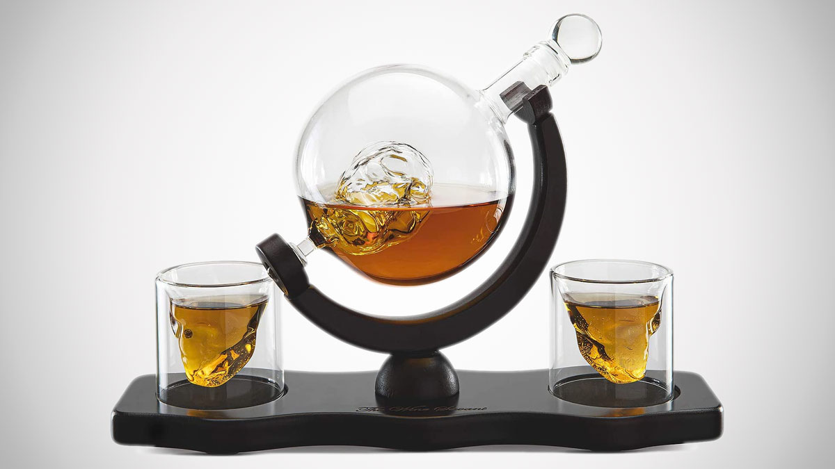Skull Decanter Set with Skull Shot Glasses Skull Decanter Set with Skull Shot Glasses
