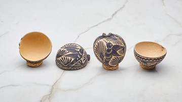 Carved Jicaras - Mezcal Drinking Gourds Carved Jicaras - Mezcal Drinking Gourds