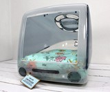 Apple iMac Pet Bed with Flowered Slip Cover