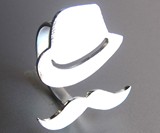 Mr. Mustache with Fedora Ring