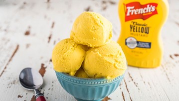 French's Yellow Mustard Ice Cream French's Yellow Mustard Ice Cream