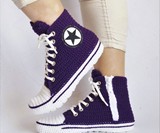Crochet Converse Slippers