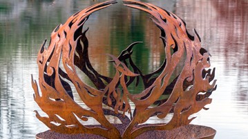 Phoenix Rising Fire Pit Sphere Phoenix Rising Fire Pit Sphere