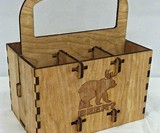 PuzzlePax Collapsible Wood 6-Pack Carriers