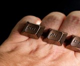 Control-Alt-Delete Knuckle Duster Ring