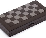 Carbon Fiber Folding Chess, Checkers & Backgammon Set