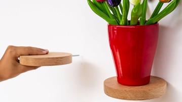 Screw-In Wood Floating Shelves Screw-In Wood Floating Shelves