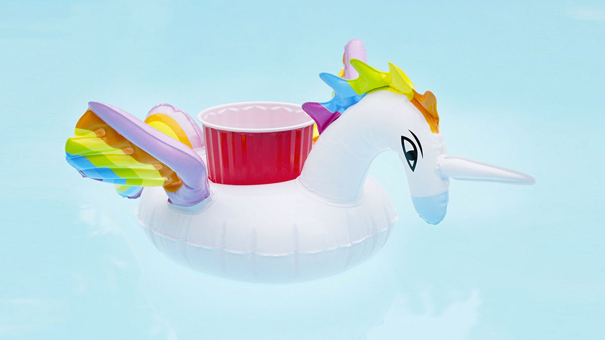 Floating Unicorn Drink Holders Floating Unicorn Drink Holders