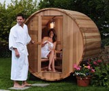 2-Person Canopy Barrel Sauna