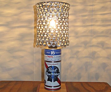 Pabst Blue Ribbon Can Lamp