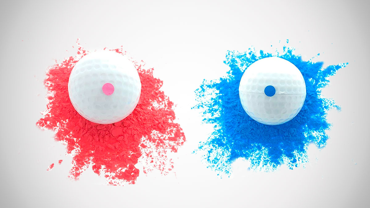 Gender Reveal Exploding Golf Balls Gender Reveal Exploding Golf Balls