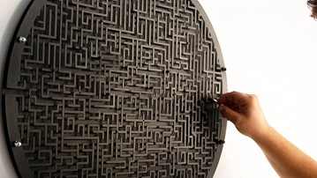 Wall-Mounted Labyrinth Game Wall-Mounted Labyrinth Game