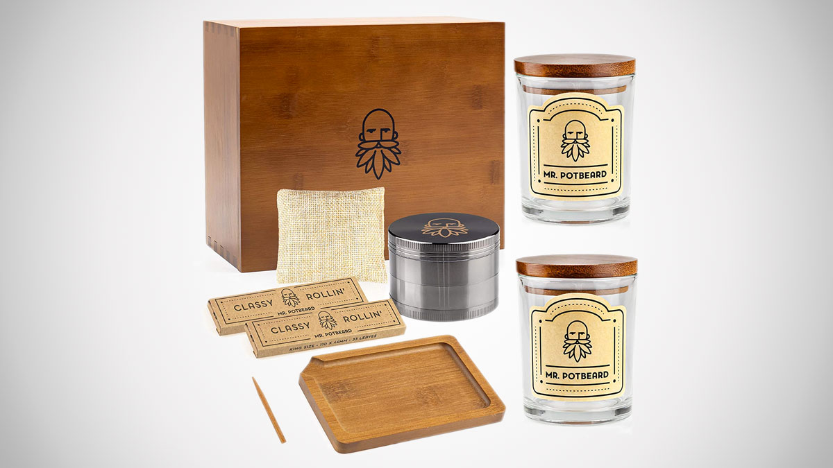 Mr. Potbeard Bamboo Stash Box Kit Mr. Potbeard Bamboo Stash Box Kit