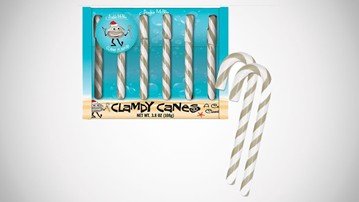 Clam Candy Canes Clam Candy Canes