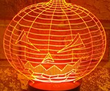 Optical Illusion 3D Skull Light
