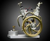 Two-Cylinder V-Twin Gas Powered Engine