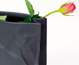 Black Bag Porcelain Vase