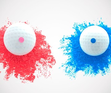 Gender Reveal Exploding Golf Balls