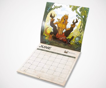 2019 Dragon Sex Wall Calendar