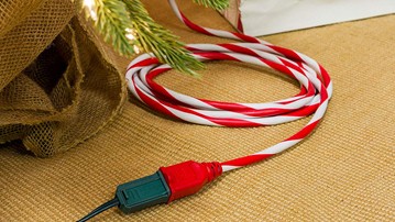Candy Cane Extension Cord