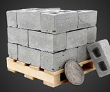 Mini Materials 1:12 Scale Mini Cinder Block Pallet