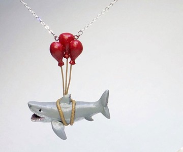 Shark Learns to Fly Necklace Shark Learns to Fly Necklace