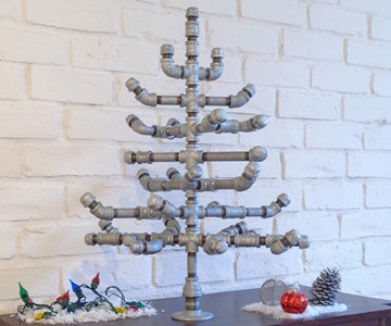 Galvanized Steel Pipe Industrial Christmas Tree Galvanized Steel Pipe Industrial Christmas Tree