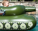 Pool Punisher Inflatable Tank with Squirt Gun