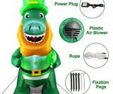 4' Tall St. Patrick's Day T-Rex