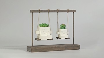 Double Succulent Planter Swing Double Succulent Planter Swing