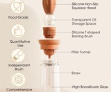 Kitchen Oil Dispenser Bottle with Basting Brush