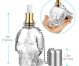 Glass Skull Tiki Torch
