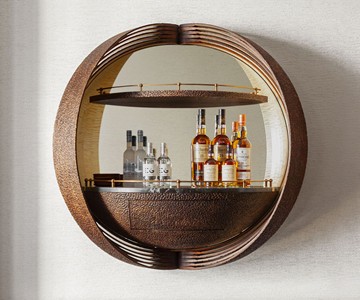 Dime Wall-Mounted Bar Cabinet