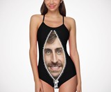 Custom Zip Face Swimsuit