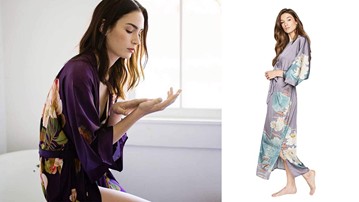 For the New Girlfriend: Silk Bathrobe For the New Girlfriend: Silk Bathrobe