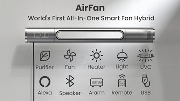 Haxson AirFan - Over-Bed Smart Fan Hybrid