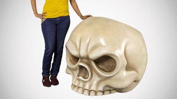 Gothic Skull Chair in Bone Gothic Skull Chair in Bone