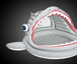 Roarin' Shark Inflatable Pool